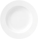 Porcelain Delta dia.8.5" h:1.25" 8 oz. Round White Porcelain Bowl (Set of 4)